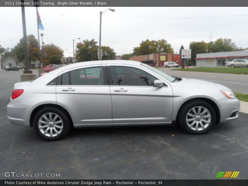 Bright Silver Metallic / Black 2011 Chrysler 200 Touring