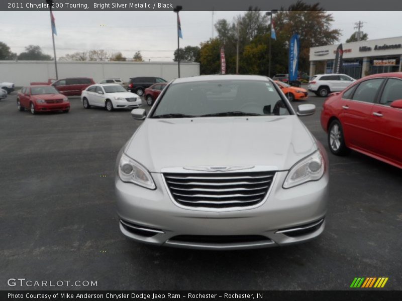 Bright Silver Metallic / Black 2011 Chrysler 200 Touring
