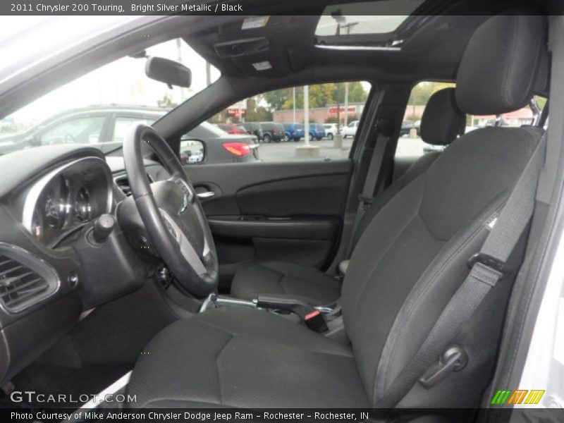 Bright Silver Metallic / Black 2011 Chrysler 200 Touring