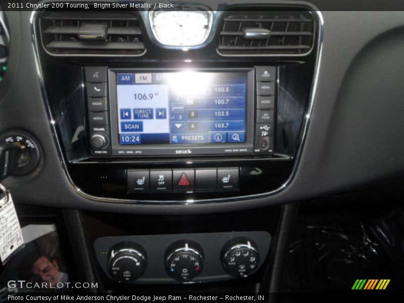 Bright Silver Metallic / Black 2011 Chrysler 200 Touring