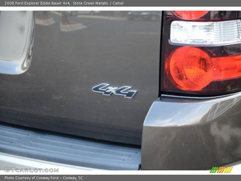 Stone Green Metallic / Camel 2008 Ford Explorer Eddie Bauer 4x4