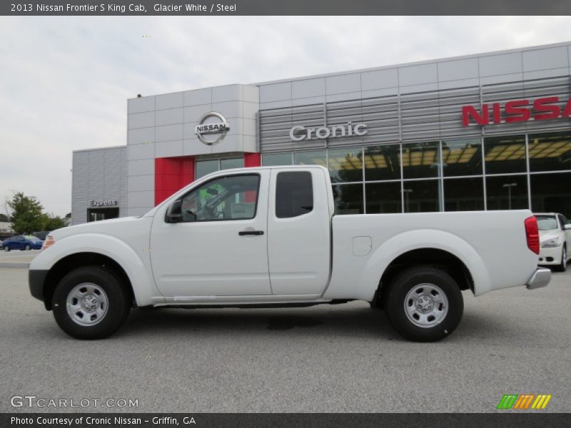 Glacier White / Steel 2013 Nissan Frontier S King Cab