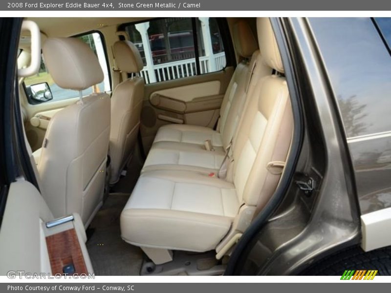 Stone Green Metallic / Camel 2008 Ford Explorer Eddie Bauer 4x4