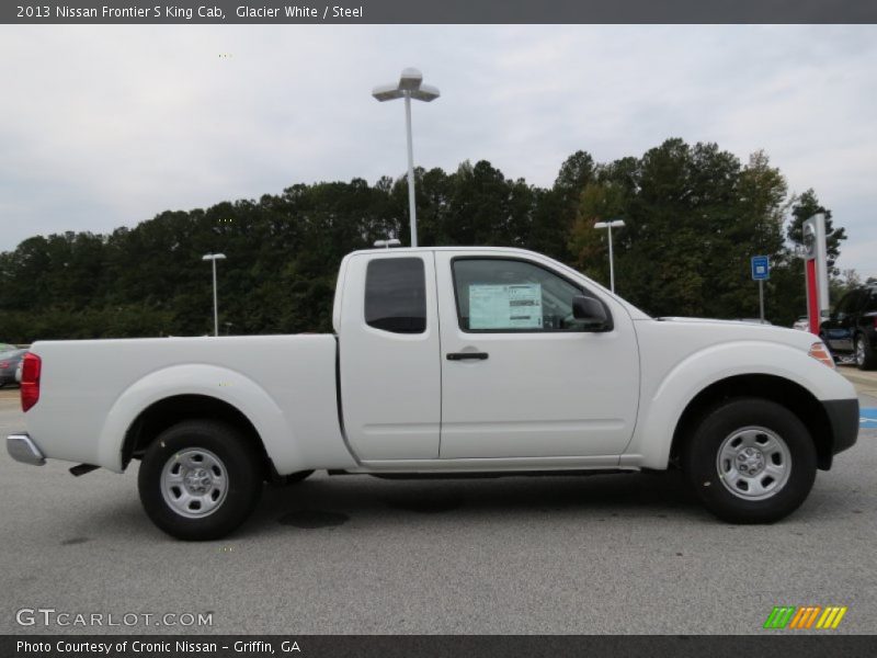 Glacier White / Steel 2013 Nissan Frontier S King Cab