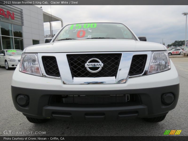 Glacier White / Steel 2013 Nissan Frontier S King Cab