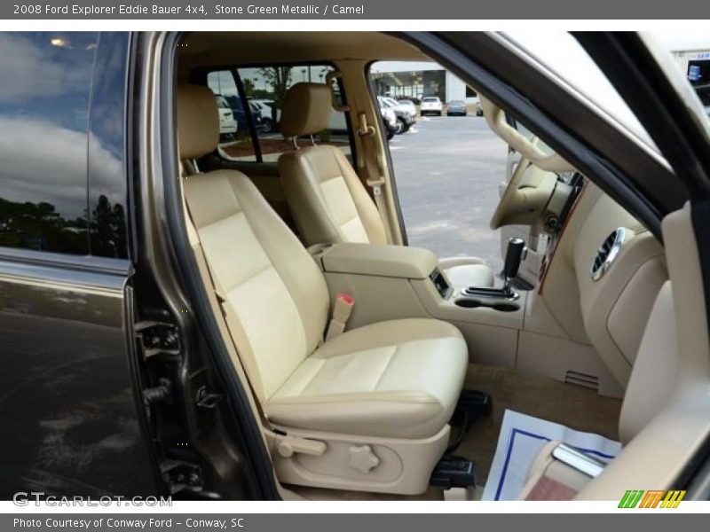 Stone Green Metallic / Camel 2008 Ford Explorer Eddie Bauer 4x4