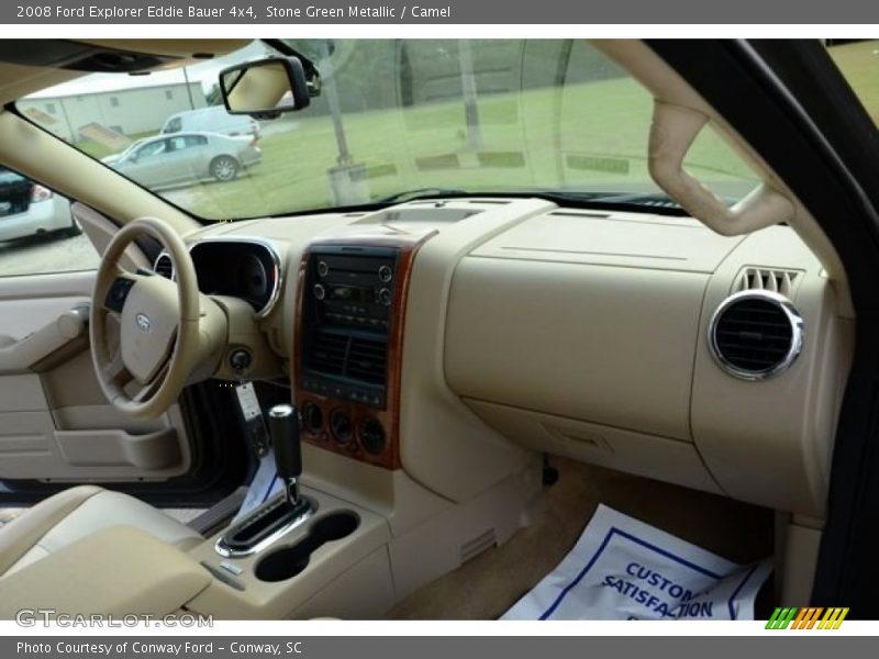 Stone Green Metallic / Camel 2008 Ford Explorer Eddie Bauer 4x4