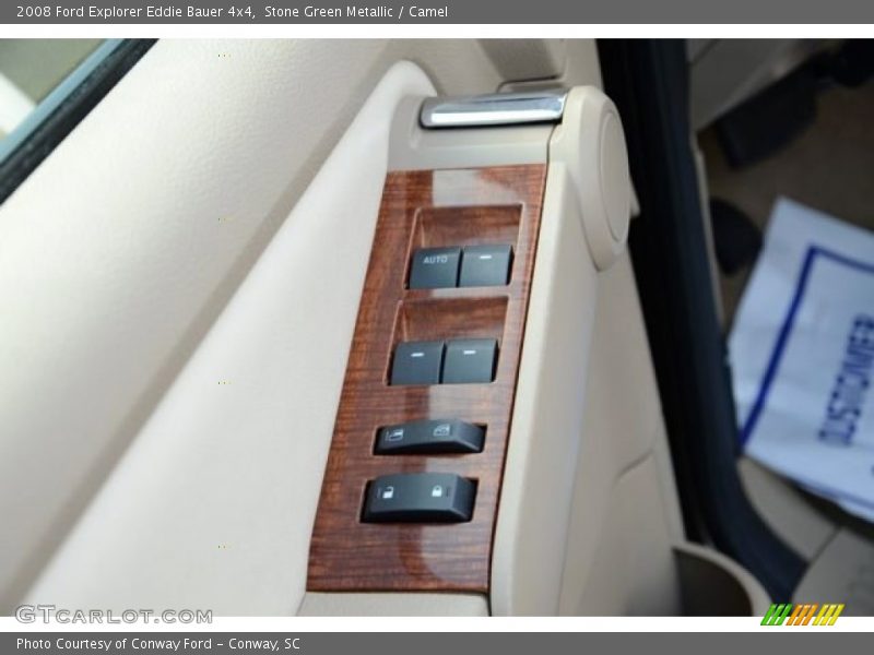 Stone Green Metallic / Camel 2008 Ford Explorer Eddie Bauer 4x4