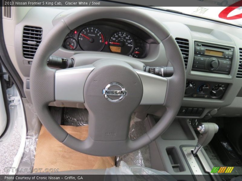 Glacier White / Steel 2013 Nissan Frontier S King Cab