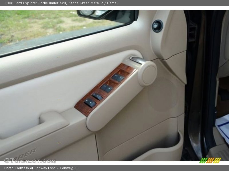 Stone Green Metallic / Camel 2008 Ford Explorer Eddie Bauer 4x4
