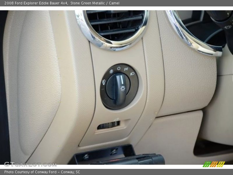 Stone Green Metallic / Camel 2008 Ford Explorer Eddie Bauer 4x4