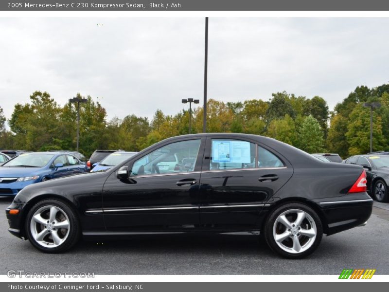Black / Ash 2005 Mercedes-Benz C 230 Kompressor Sedan