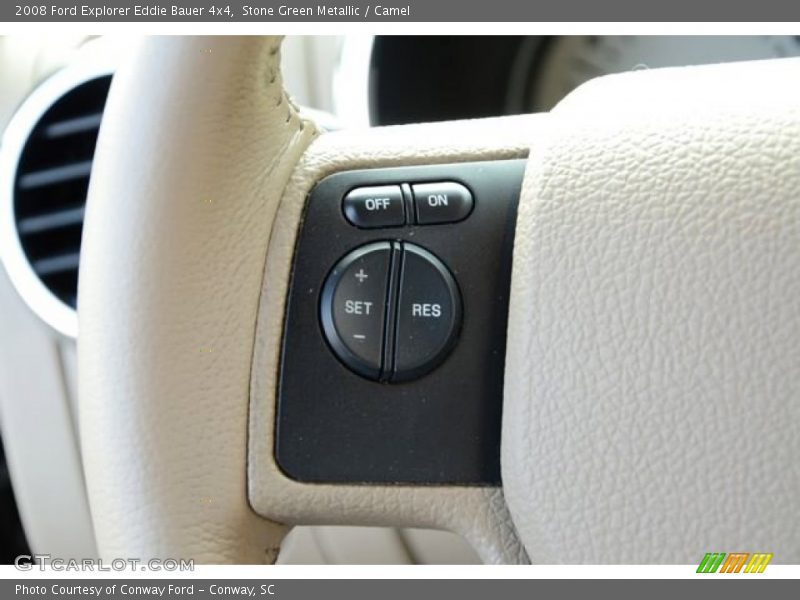 Stone Green Metallic / Camel 2008 Ford Explorer Eddie Bauer 4x4