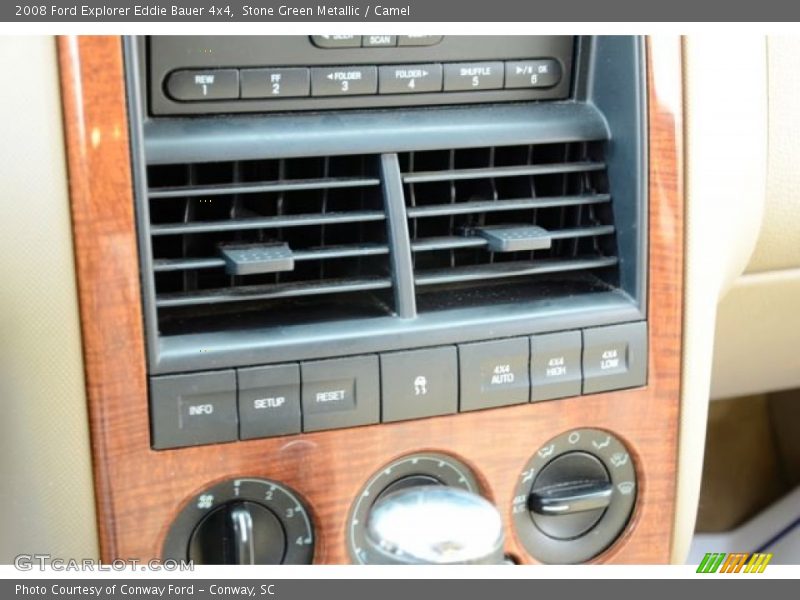 Stone Green Metallic / Camel 2008 Ford Explorer Eddie Bauer 4x4