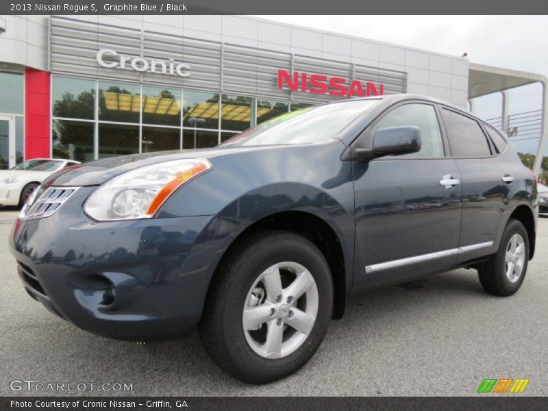 Graphite Blue / Black 2013 Nissan Rogue S