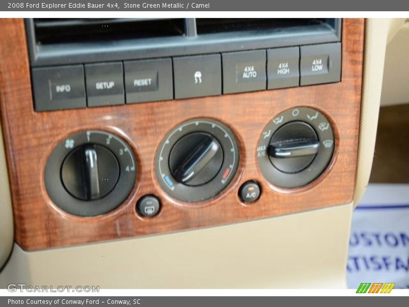 Stone Green Metallic / Camel 2008 Ford Explorer Eddie Bauer 4x4