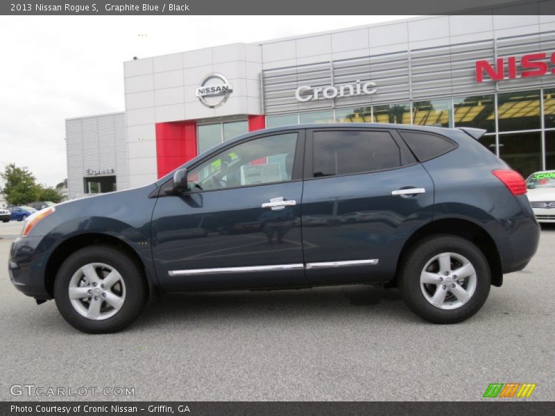 Graphite Blue / Black 2013 Nissan Rogue S