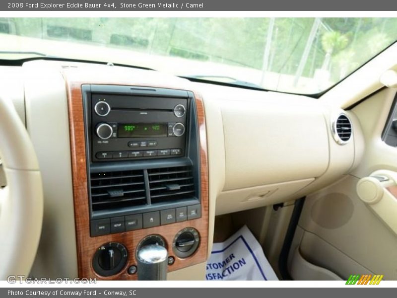 Stone Green Metallic / Camel 2008 Ford Explorer Eddie Bauer 4x4