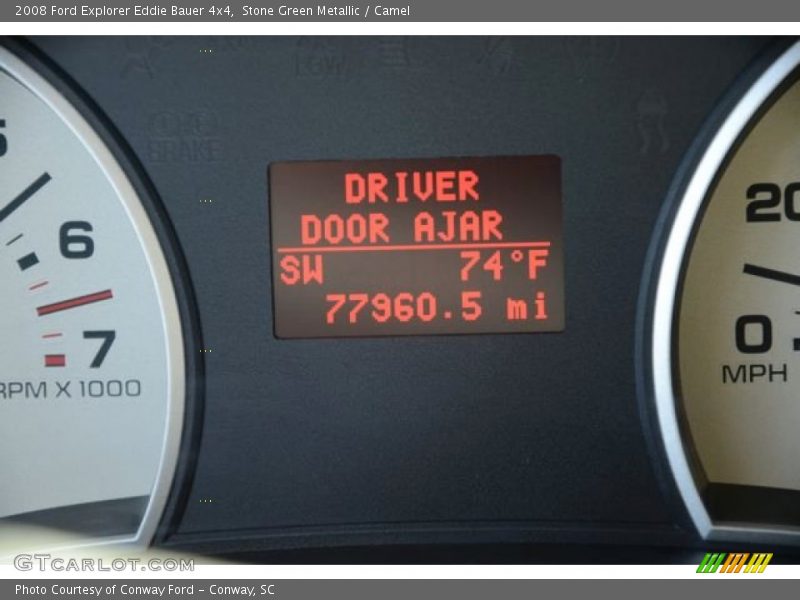 Stone Green Metallic / Camel 2008 Ford Explorer Eddie Bauer 4x4