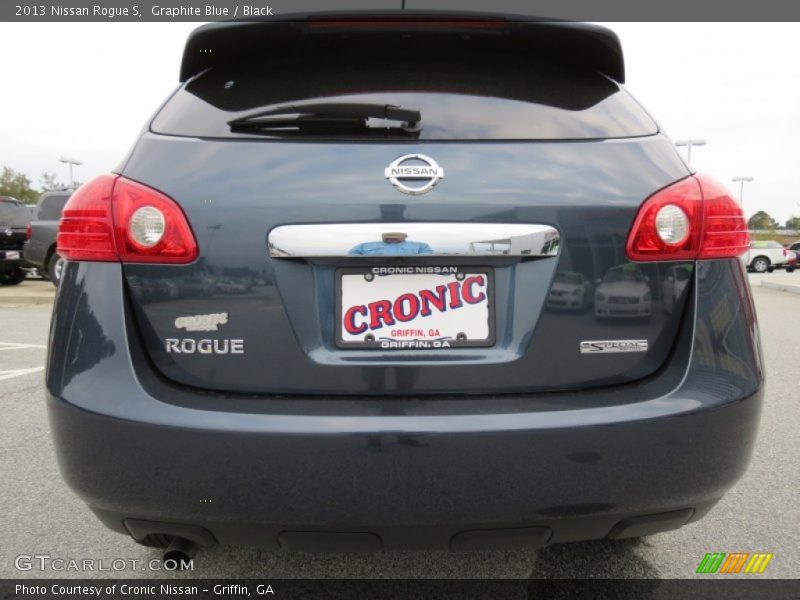 Graphite Blue / Black 2013 Nissan Rogue S