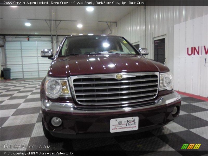 Deep Crimson Crystal Pearl / Dark Slate Gray/Light Slate Gray 2009 Chrysler Aspen Limited