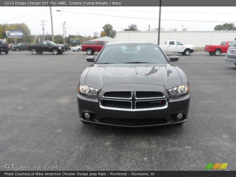 Granite Crystal Metallic / Black 2014 Dodge Charger SXT Plus AWD