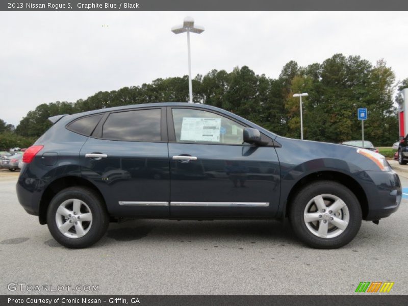 Graphite Blue / Black 2013 Nissan Rogue S
