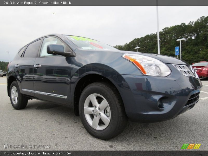 Graphite Blue / Black 2013 Nissan Rogue S