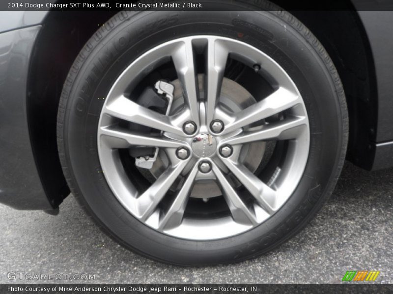 Granite Crystal Metallic / Black 2014 Dodge Charger SXT Plus AWD
