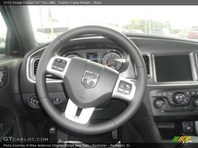 Granite Crystal Metallic / Black 2014 Dodge Charger SXT Plus AWD