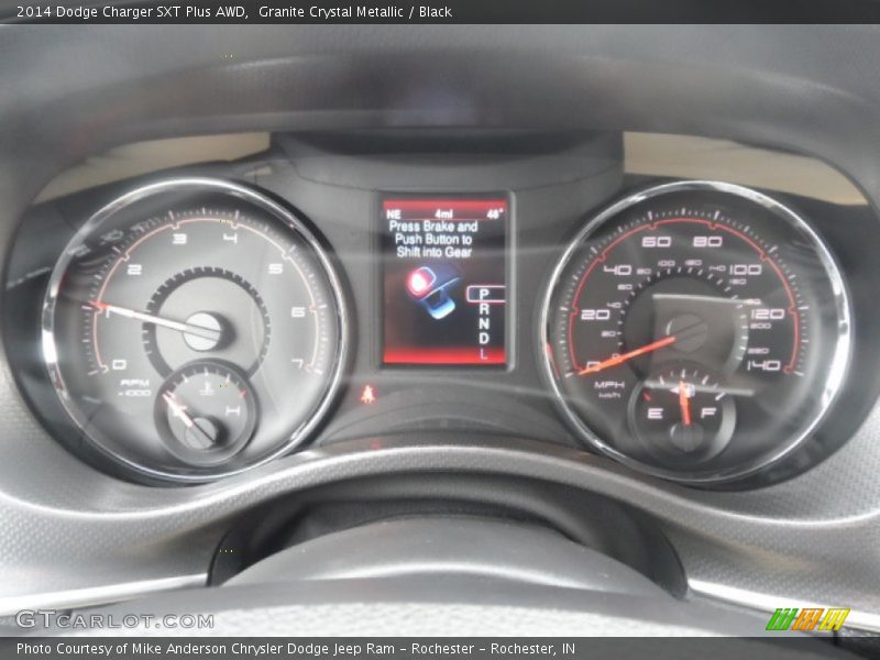 Granite Crystal Metallic / Black 2014 Dodge Charger SXT Plus AWD