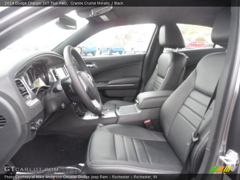 Granite Crystal Metallic / Black 2014 Dodge Charger SXT Plus AWD