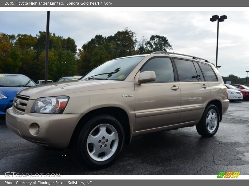 Sonora Gold Pearl / Ivory 2005 Toyota Highlander Limited