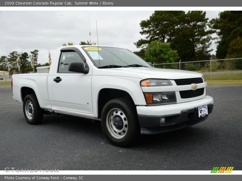 Summit White / Ebony 2009 Chevrolet Colorado Regular Cab