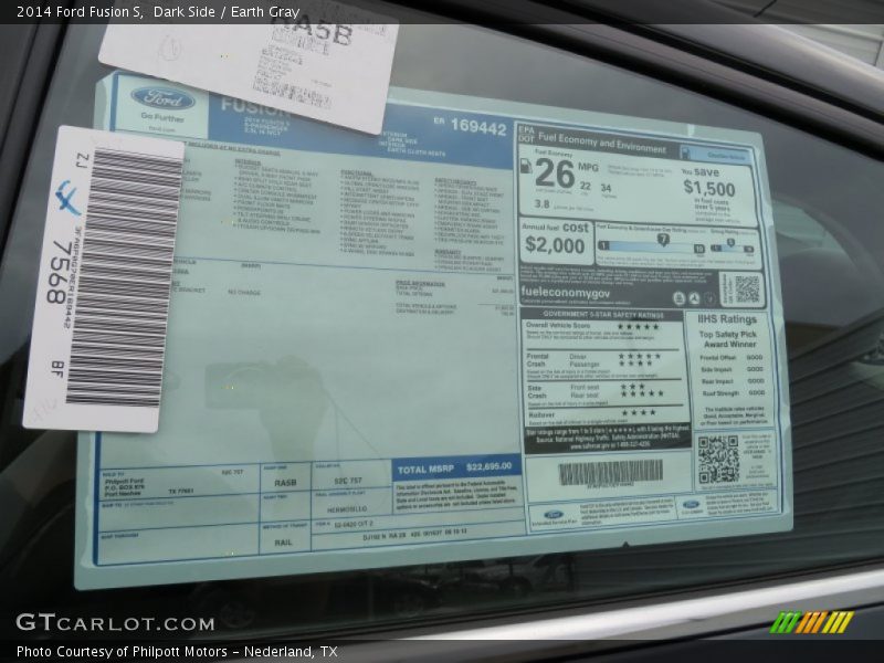 Dark Side / Earth Gray 2014 Ford Fusion S