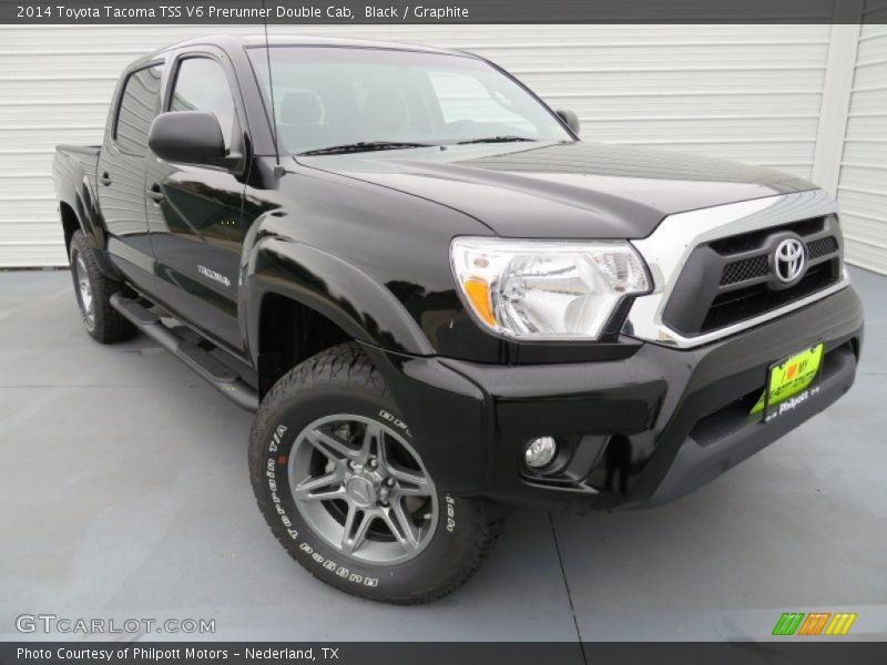 Black / Graphite 2014 Toyota Tacoma TSS V6 Prerunner Double Cab