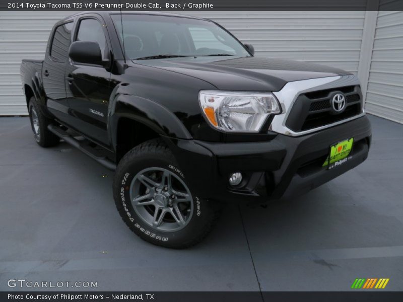 Black / Graphite 2014 Toyota Tacoma TSS V6 Prerunner Double Cab