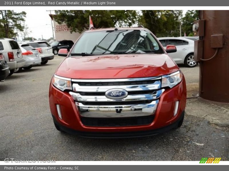 Red Candy Metallic / Medium Light Stone 2011 Ford Edge Limited
