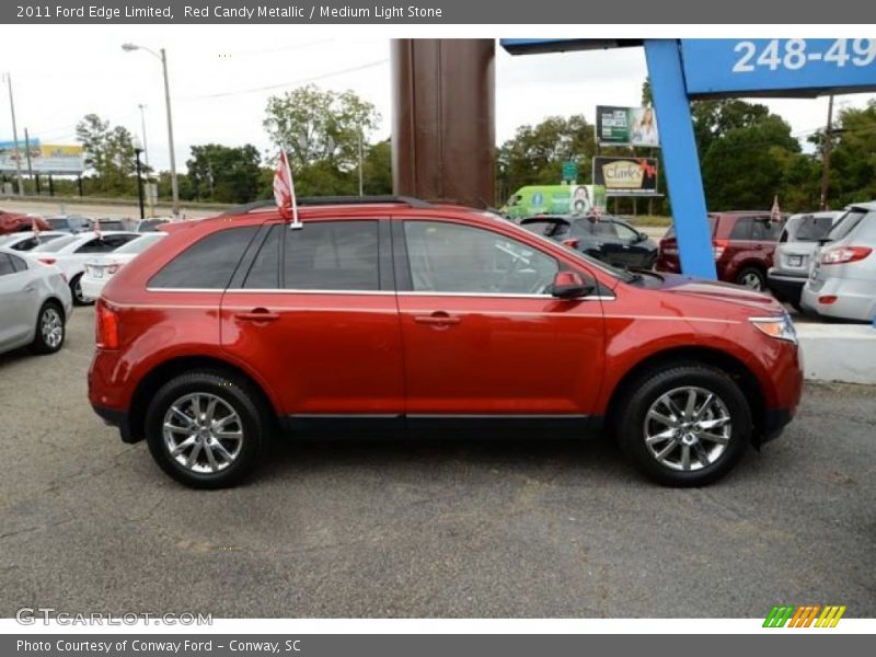 Red Candy Metallic / Medium Light Stone 2011 Ford Edge Limited