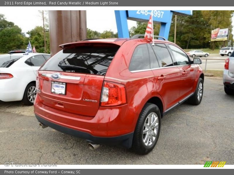 Red Candy Metallic / Medium Light Stone 2011 Ford Edge Limited