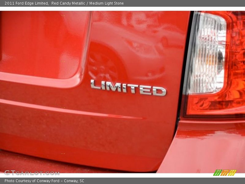 Red Candy Metallic / Medium Light Stone 2011 Ford Edge Limited