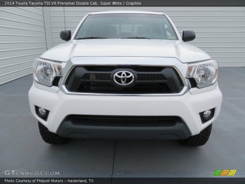 Super White / Graphite 2014 Toyota Tacoma TSS V6 Prerunner Double Cab