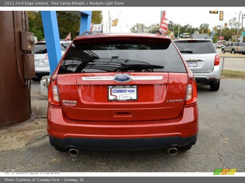 Red Candy Metallic / Medium Light Stone 2011 Ford Edge Limited