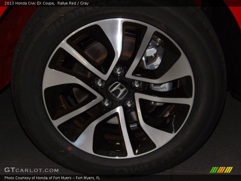 Rallye Red / Gray 2013 Honda Civic EX Coupe