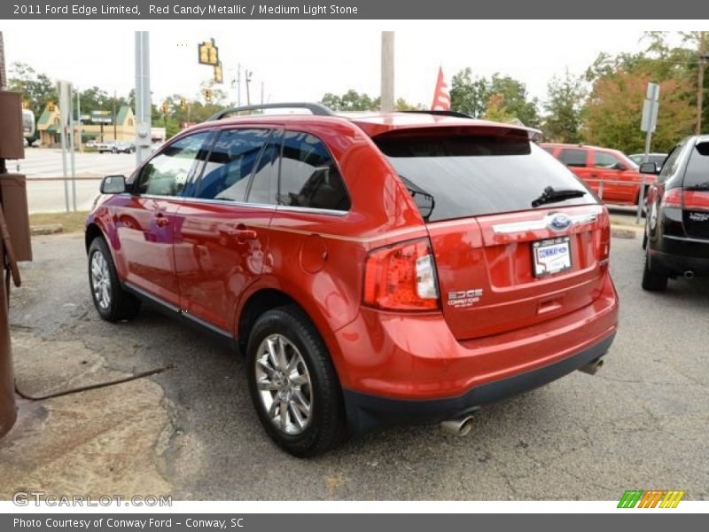 Red Candy Metallic / Medium Light Stone 2011 Ford Edge Limited