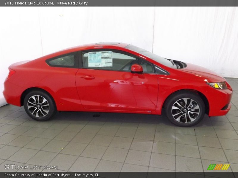 Rallye Red / Gray 2013 Honda Civic EX Coupe