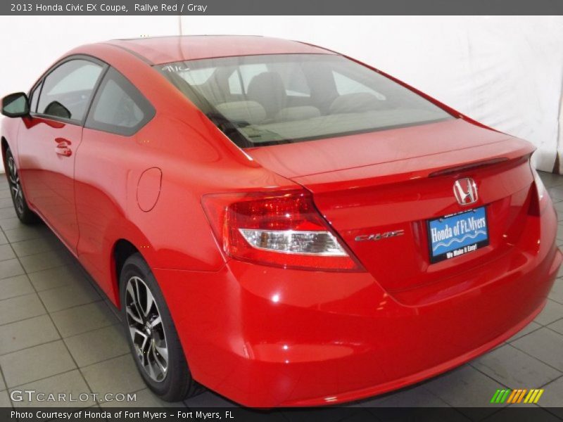 Rallye Red / Gray 2013 Honda Civic EX Coupe