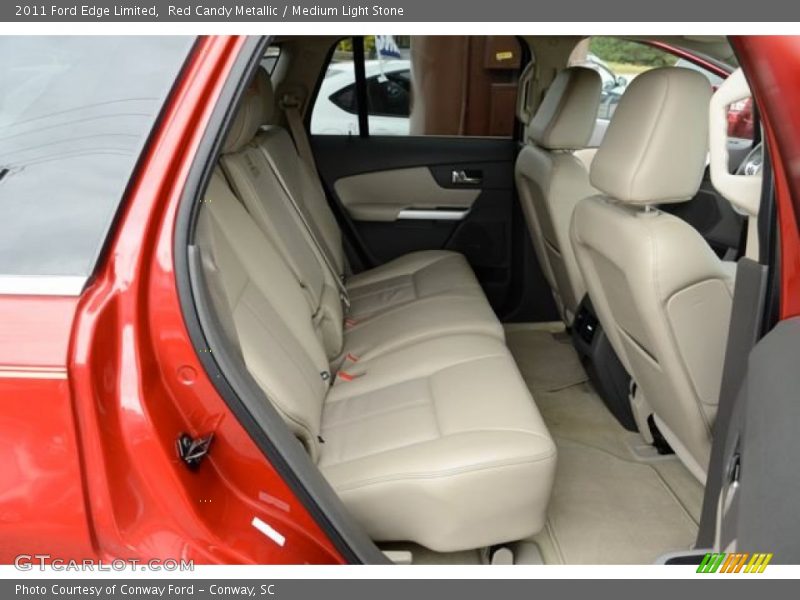 Red Candy Metallic / Medium Light Stone 2011 Ford Edge Limited