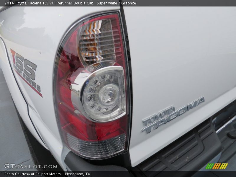 Super White / Graphite 2014 Toyota Tacoma TSS V6 Prerunner Double Cab