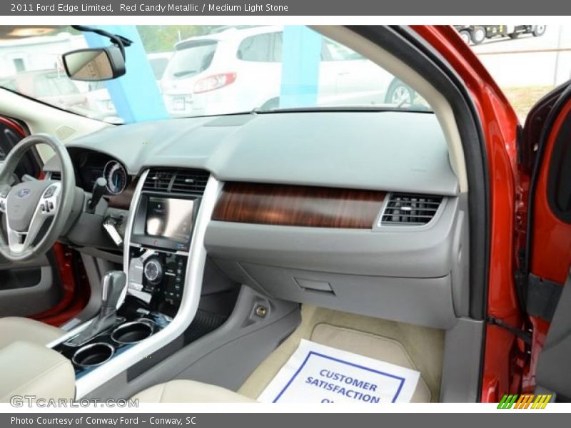 Red Candy Metallic / Medium Light Stone 2011 Ford Edge Limited
